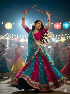 Girl Google Gemini Navratri Garba Look Ai Photo Editing Prompts 2025