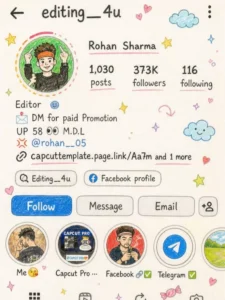 Instagram Profile Crayon Drawing AI Editing Prompts